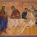 ALBAN - église Notre-Dame : fresque de Nicolaï Greschny (le Nouveau Testament : les Noces de Cana)
