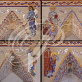 ALBAN - église Notre-Dame : fresque de Nicolaï Greschny (portraits de saints en pied)