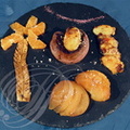 Tournedos de magret de CANARD tout fruit (pomme Breaburn, banane et orange) par Pascal et Claudie Titeux (L'Ancre Marine à Canals - 82)