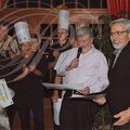 NAJAC - restaurant hôtel l'Oustal del Barry : dîner de chasse des Cuisineries Françaises du 7 décembre 2015 (Claude Izard attribuant les diplômes des Disciples du Goût)