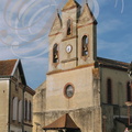 LUNEL - église Saint-Nazaire : clocher-mur à trois baies