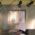 LES GRANDS BUFFETS à NARBONNE - les cuisines : gravure sur inox de Patrick Chappert-Gaujal