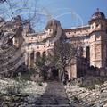 INDE (Rajasthan) - AMBER :  le palais (vue extérieure)