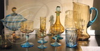 BELLEPERCHE - Musée des Arts de la Table : verrerie bicolore du XIXe siècle