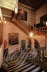 MONTAUBAN - rue Armand-Cambon : Hôtel LEFRANC-de-POMPIGNAN : escalier du XVIIe siècle 