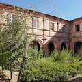 MONTAUBAN - Faubourg de Sapiac : cloître de l'ancien couvent des Carmes (actuellement l'école de musique) : le jardin d'herbes aromatiques et médicinales