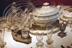 BELLEPERCHE - musée des Arts de la Table : détail d'un service mixte au XIXe siècle