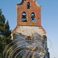 SAINT-PAUL-de-DURFORT - clocher-mur en briques à trois baies 