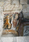 VAREN - église Saint-Pierre : fresque polychrome