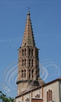 NEGREPELISSE  (France - 82) - clocher toulousain de l'église St-Pierre-Es-Liens