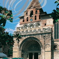 MOISSAC - abbatiale Saint-Pierre : façade (portail roman)