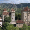 CUREMONTE - les châteaux (vus de l'ouest) 