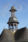 VILLEFRANCHE-DE-ROUERGUE - Chapelle des Pénitents Noirs (détail des clochetons et de la toiture en ardoises)