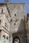 VILLENEUVE-d'AVEYRON - Place des Conques : la Porte haute (XVe siècle)