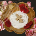 MATO : fromage fras au miel parfumé à l'eau de rose (recette du "Sent Sovi" -  XIVe siècle) 