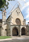 VILLEFRANCHE-DE-ROUERGUE - chartreuse Saint-Sauveur : l'auvent polygonal abritant le porche