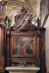 VILLEFRANCHE-DE-ROUERGUE - chartreuse Saint-Sauveur : la chapelle conventuelle (clôture du chœur en bois sculptè du XVIIe siècle)