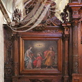 VILLEFRANCHE-DE-ROUERGUE - chartreuse Saint-Sauveur : la chapelle conventuelle (clôture du chœur en bois sculpté du XVIIe siècle)