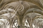 VILLEFRANCHE-DE-ROUERGUE - chartreuse Saint-Sauveur :  le petit cloître (gothique flamboyant) - voûtes en croisées d'ogives