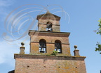 LA-MAGDELEINE-SUR-TARN - église Sainte-Marie-Madeleine : clocher-mur à trois baies campanaires