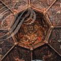 VILLEFRANCHE-DE-ROUERGUE - Chapelle des Pénitents Noirs : le plafond peint (la coupole centrale)
