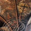 VILLEFRANCHE-DE-ROUERGUE - Chapelle des Pénitents Noirs : le plafond peint (st Marc et Louis XIV)