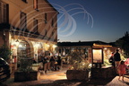 NAJAC - restaurant hôtel "l'Oustal del Barry" : la terrasse de nuit