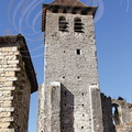 MARCILHAC-SUR-CÉLÉ  - abbaye Saint-Pierre : le clocher