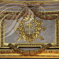 VILLEFRANCHE- DE-ROUERGUE - Chapelle des Pénitents Noirs : décor baroque (dessus d'un Tableau, représentant la croix miraculeuse apparue à l'empereur Constantin lors de la bataille de Milvius )