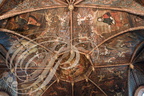 VILLEFRANCHE- DE-ROUERGUE - Chapelle des Pénitents Noirs : le plafond peint (les évangelistes saint Marc et saint Luc)