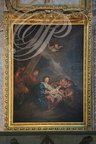 VILLEFRANCHE- DE-ROUERGUE - Chapelle des Pénitents Noirs : tableau de Charles Dujon (XVIIIe siècle) l'adoration des bergers