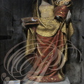 VILLEFRANCHE-DE-ROUERGUE - Collégiale Notre-Dame : Notre-Dame des champs et de la Moisson (statue en bois polychrome d'époque incertaine : XVe ou XVIIe siècle)