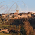 CASTELNAU-DE-MONTMIRAL - vue générale du village