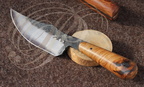 Forges de GOBANNOS à Sumène (30)  - couteau à manche en bois d'olivier
