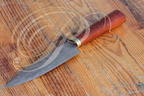 LE MARTEAU ET L' ENCLUME : couteau à manche en bois de prunier