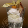 Crème de MARRON et glace vanille pain d'épices maison par Gérard Garrigues (Le Ménagier à Castelnau-de-Montmiral - 81)