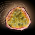 GRENADILLE ou FRUIT DE LA PASSION (Passiflora edulis) - intérieur du fruit