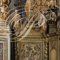 VILLEFRANCHE-DE-ROUERGUE - Chapelle des Pénitents Noirs : le retable baroque (l'agonie de Gethsemani)