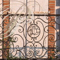 MONTAUBAN - Hôtel de Scorbiac : balcon en fer forgé aux initiales de la famille Dalies-Caumont