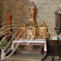 Abbaye de Saint-Hilaire - chapelle de la Vierge (retable du XVIIe siècle)