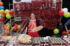 ESPELETTE - fête du piment : le marché (stand de piments et produits)