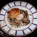 Croustillant aux champignons et œuf Arradoy basse temperature par Auxtin Darraidou (restaurant Euzkadi à Espelette - 64)