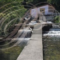BANKA (vallée des Aldudes) - Ferme aquacole : moulin du XIXe siecle (escaliers d'eau)