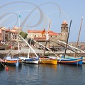 COLLIOURE - le port de pêche et les barques traditionnelles (« Les Catalanes »)
