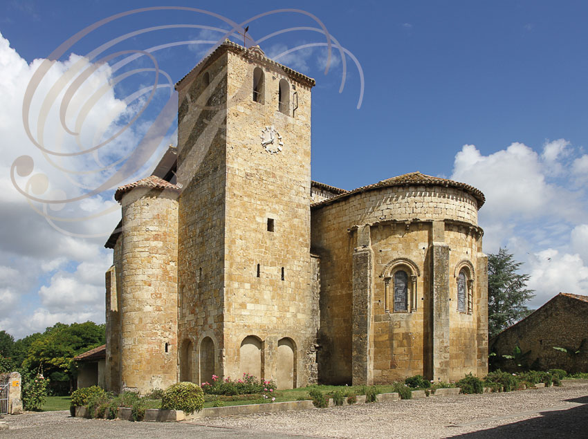 MOUCHAN - église romane Saint-Austrégésile (XIIe siècle)