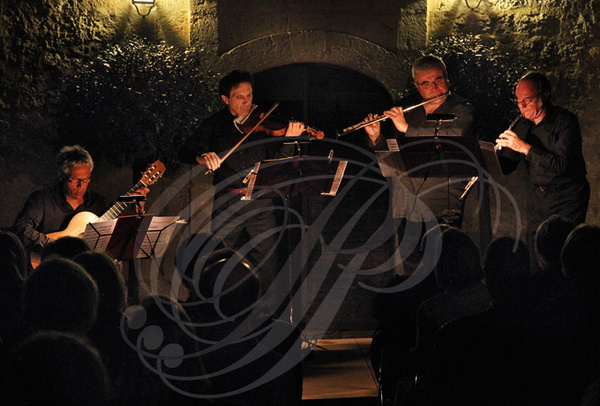 CASTELNAU- DE-MONTMIRAL - Château de MAYRAGUES - concert "Au temps de Paganini" du 27 juillet 2015 par le quatuor "Architecture et Musique"