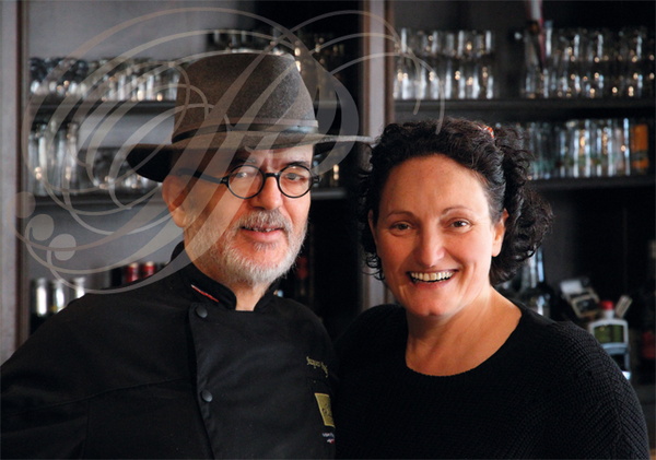 ALBAN - restaurant "AU BON ACCUEIL" : Jacques BARDY et son épouse Sylvie