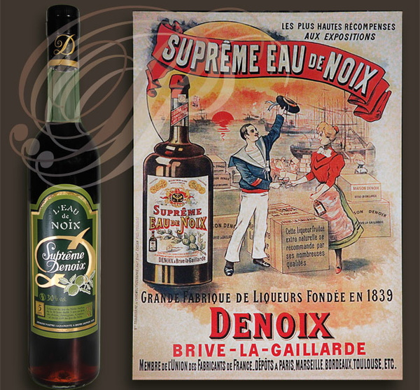 BRIVE-LA-GAILLARDE - Distillerie DENOIX : affiche Suprème de noix